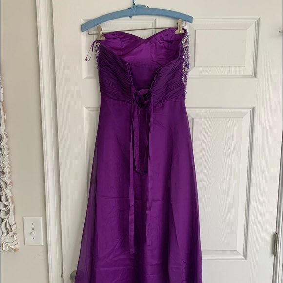 Purple Rhinestone Dress - Picture 5 of 7